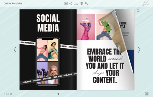 example of a digital portfolio