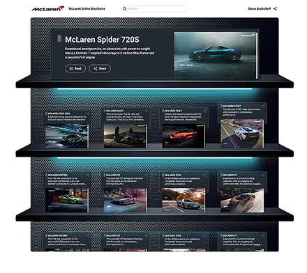 digital bookshelf for online magazines