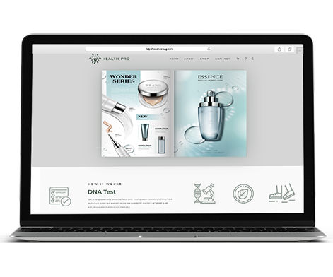 online magazine embeded on a website