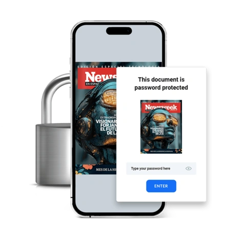 secured interactive presenation with password protection