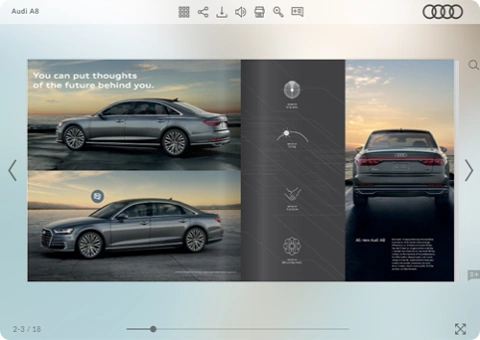 example of brand elements in a flipbook