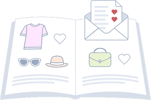 wishlist in an online flipbook