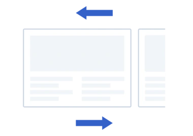 page slide effect in a flipbook