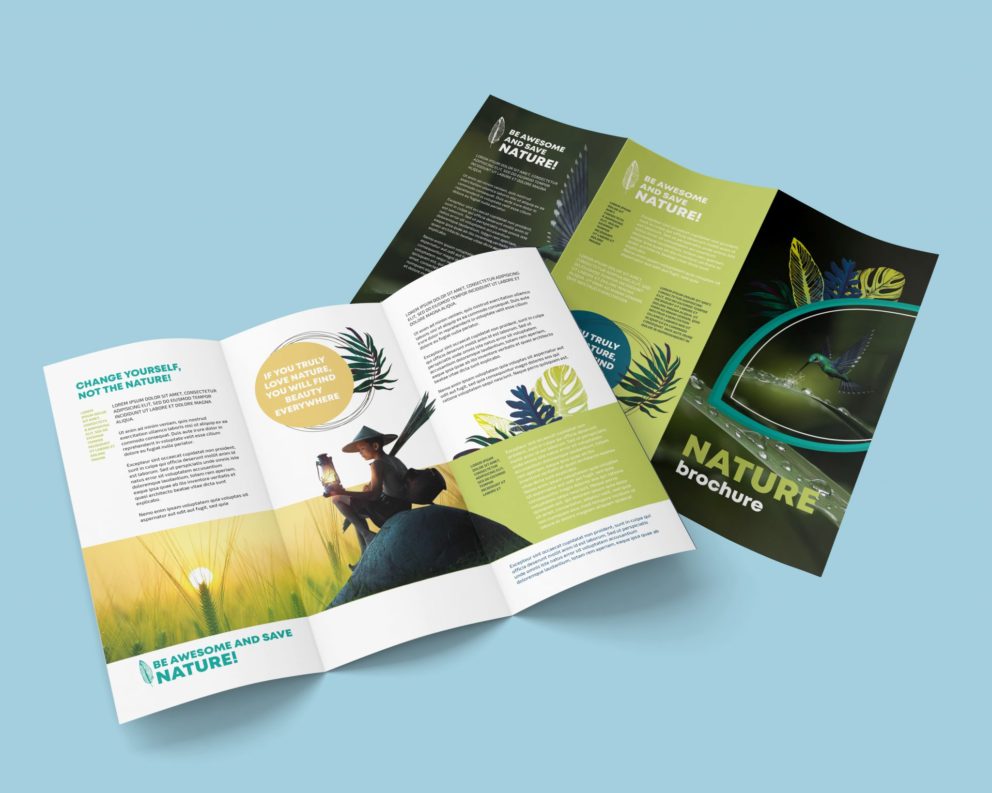 nature nonprofit brochure template