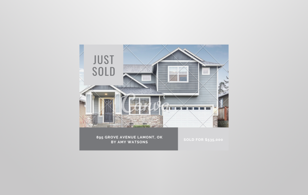 real estate postcard template