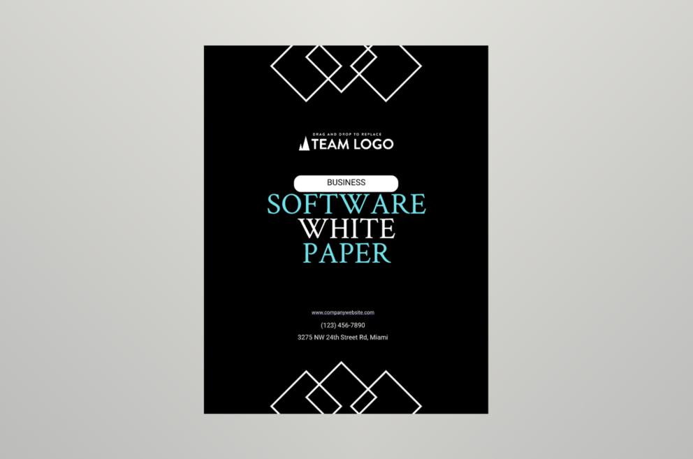 black and white whitepaper template