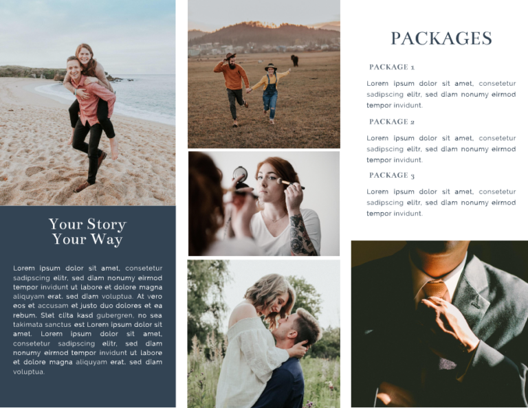 wedding photography brochure