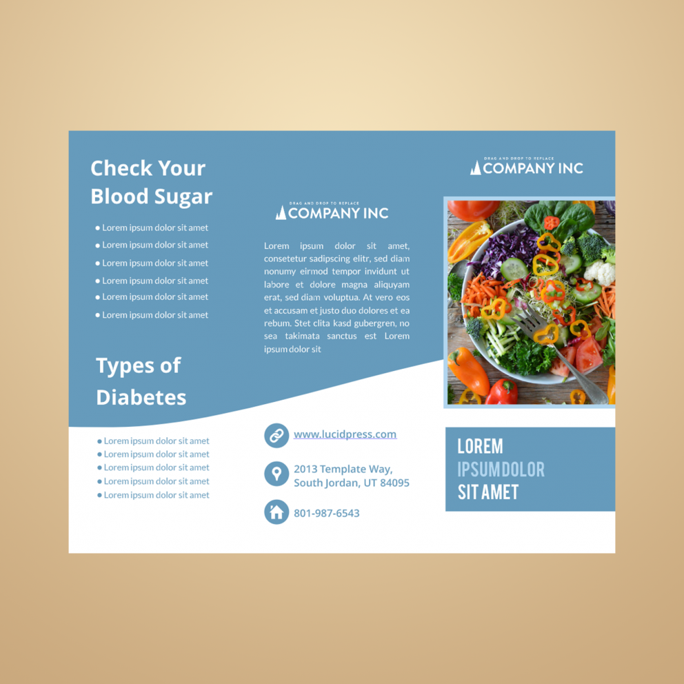 modèle de brochure sur les régimes alimentaires