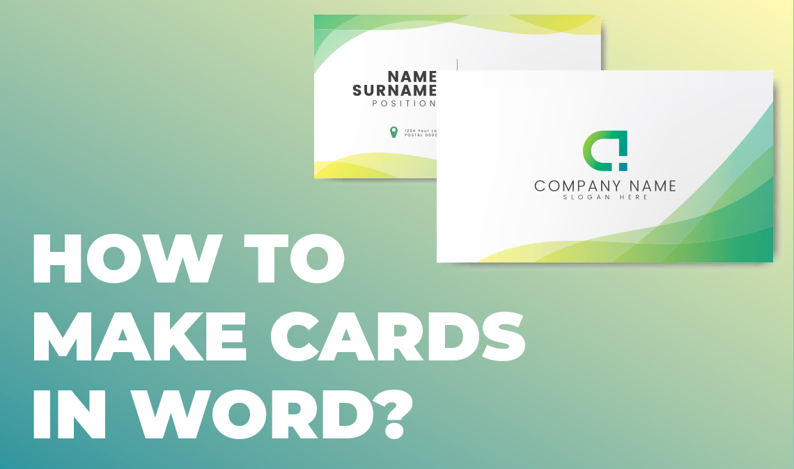 How To Make Cards In Word 