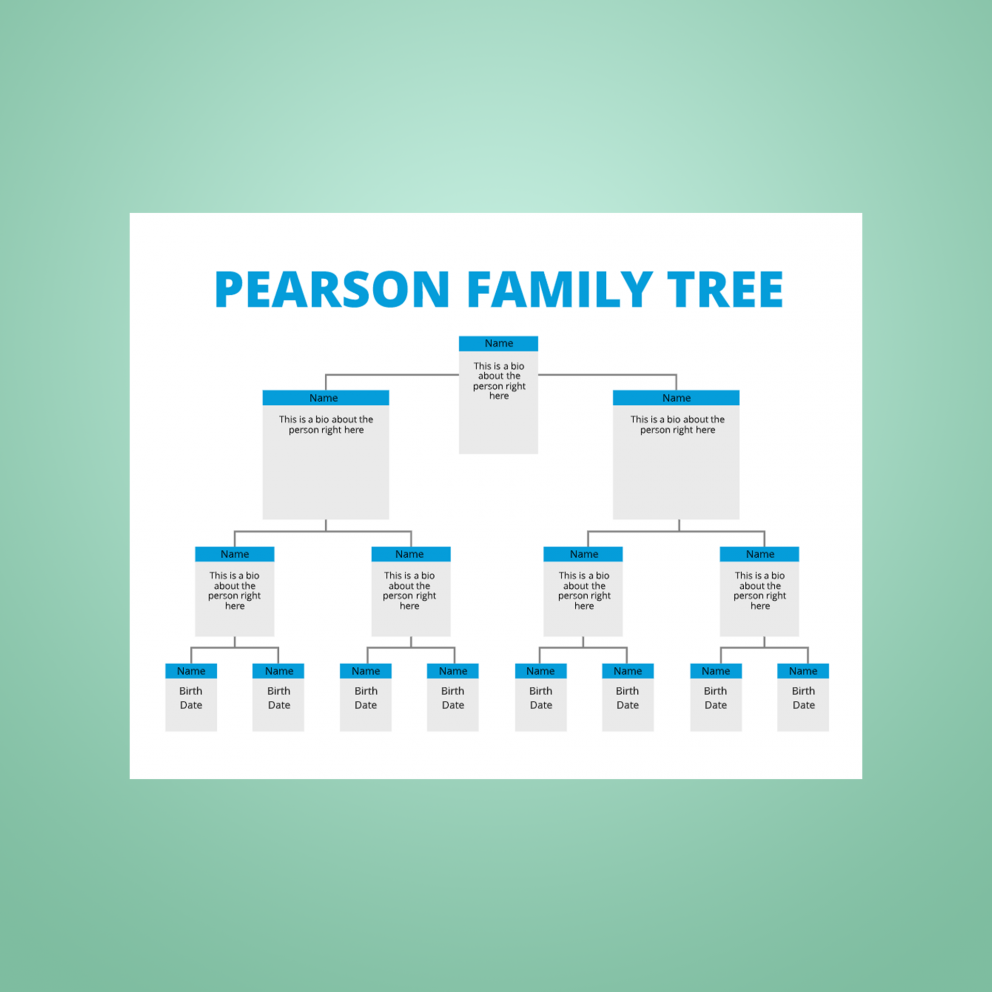 drzewo genealogiczne prosty szablon