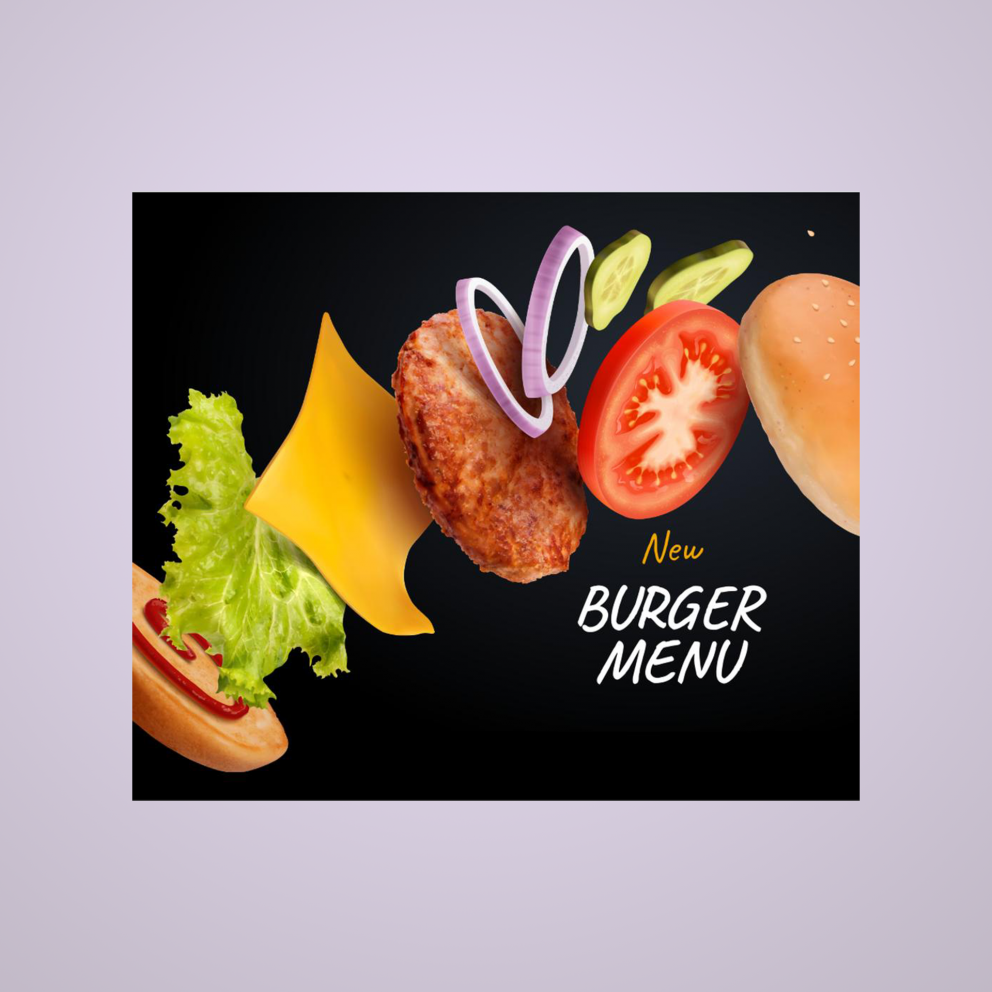 bürger-Menüvorlage