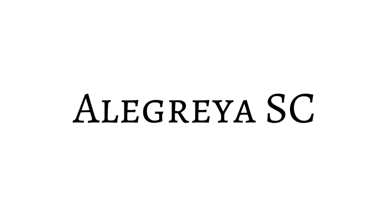 alegreya sc font