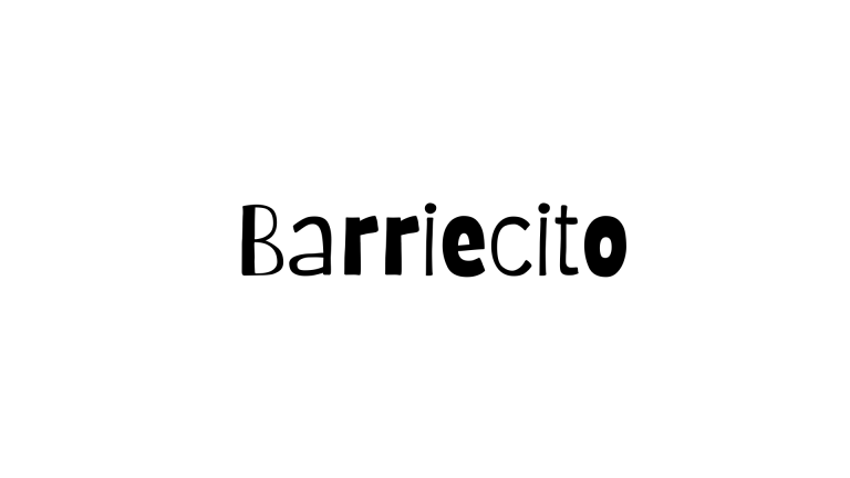 schriftart barriecito