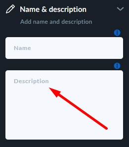 description text field