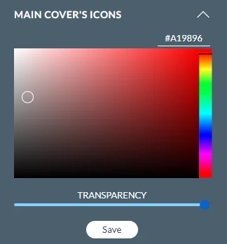 main cover icons customizing