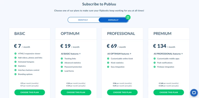 choose your subscription pricing plans