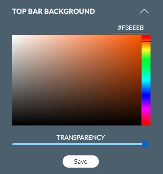 top bar tab