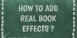 How to add real book effects?