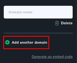 add a domain