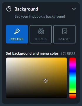 choose a background color