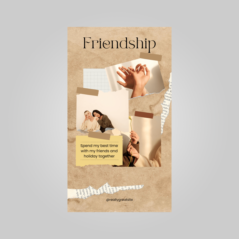 friendship modèle d'almanach canva