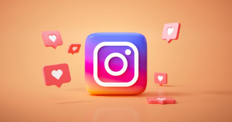 logo instagram 3d