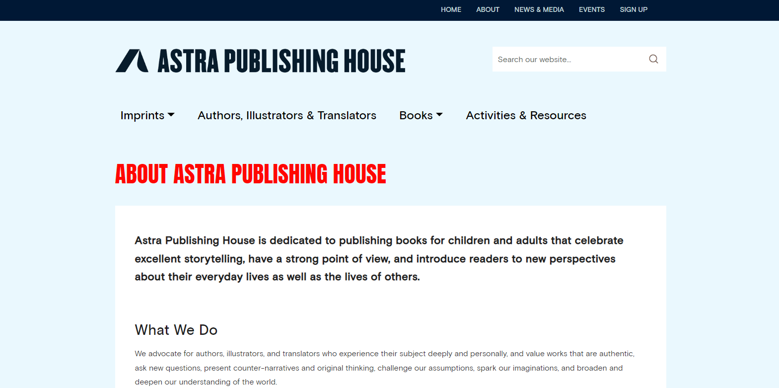 astra publishing house