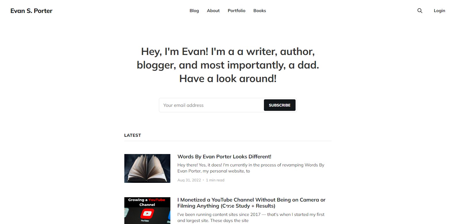 Evan S.Porter portfolio