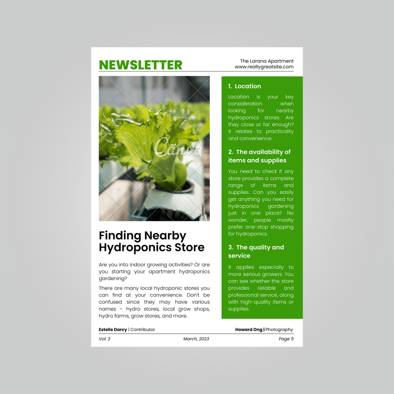 green nature newsletter