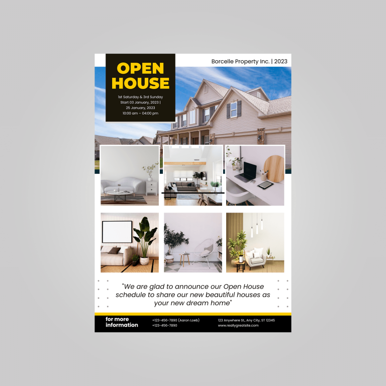 modern open house newsletter