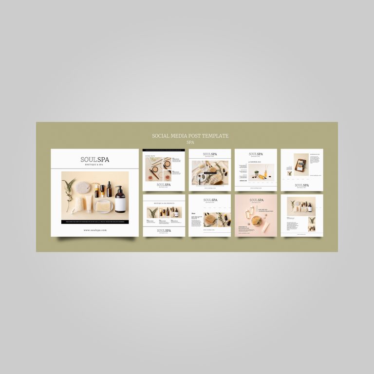 spa product catalog template