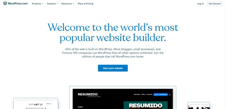 site wordpress