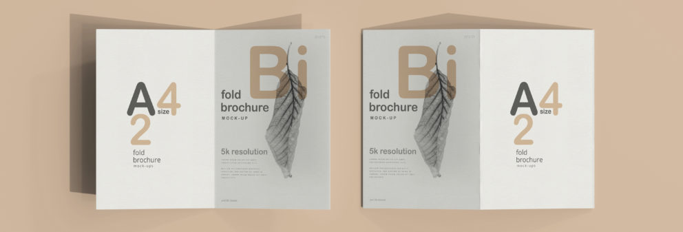 broszura typu bi fold