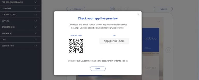 Preview your mobile app