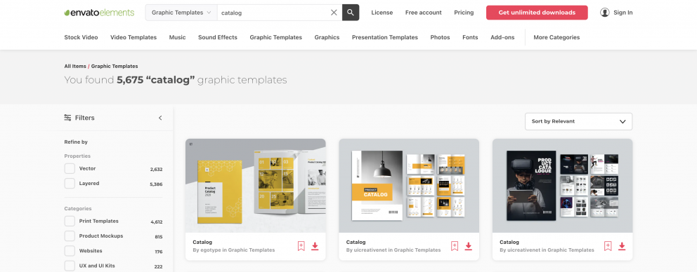 Top Free Catalog Templates Website and Selected Catalog Templates