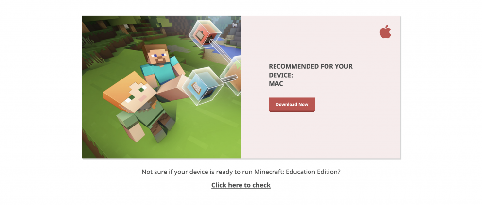 now useing minecraft education edition in google classrooms