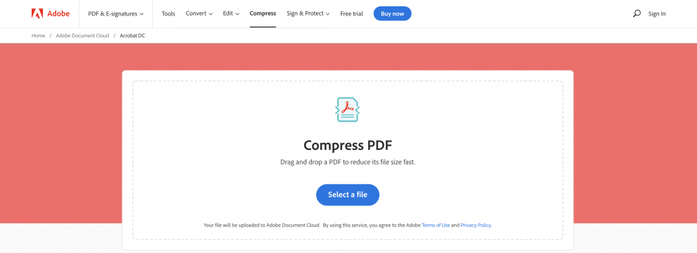 compresseur pdf en ligne adobe