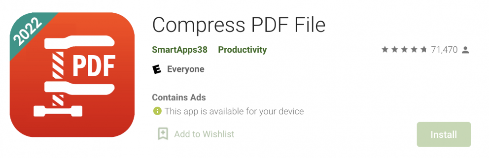 Mobile app- Autres moyens de réduire la taille des fichiers PDF