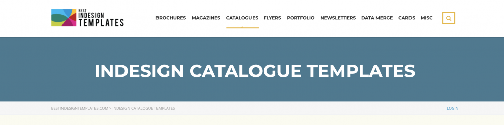Plantillas de catálogos gratuitas Sitio web example
