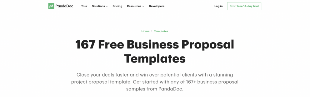 Pandadoc - Modèle de proposition commerciale