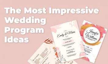 The Most Impressive Wedding Program Ideas