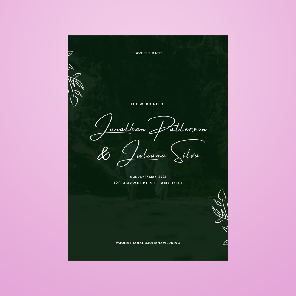 classic mariage program template