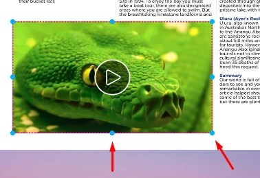 puedes cambiar el tamaño de tu vídeo con Publuu interactive flipbook maker