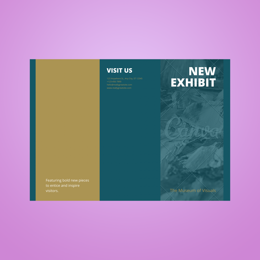 museum brochure template