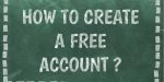 How to create a free account?
