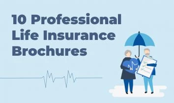 10 folletos profesionales de seguros de vida
