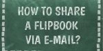 How to share a flipbook via email?