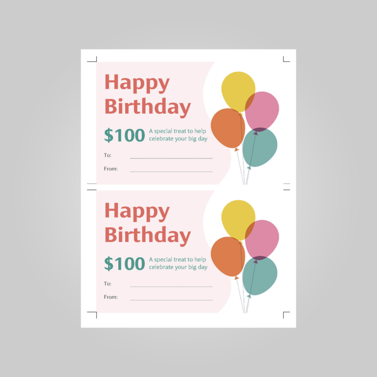 birthday certificado template