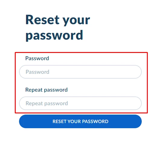 reset your password