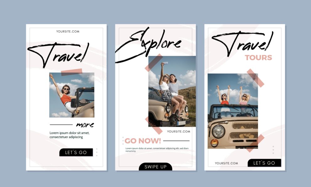 Travel brochure covers example